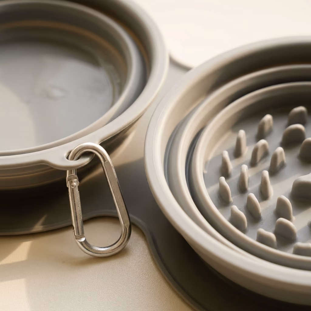Macro detail of Monchéri bowl silicon surface