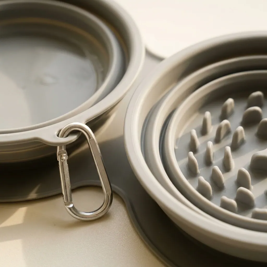 Macro detail of Monchéri bowl silicon surface